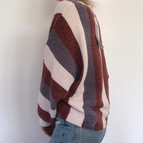 NEW Soft Striped Sweater - Picture 3 of 7